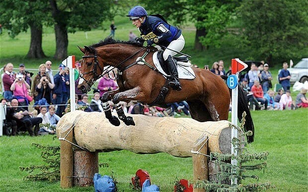 Cross country jumping by Zara Phillips