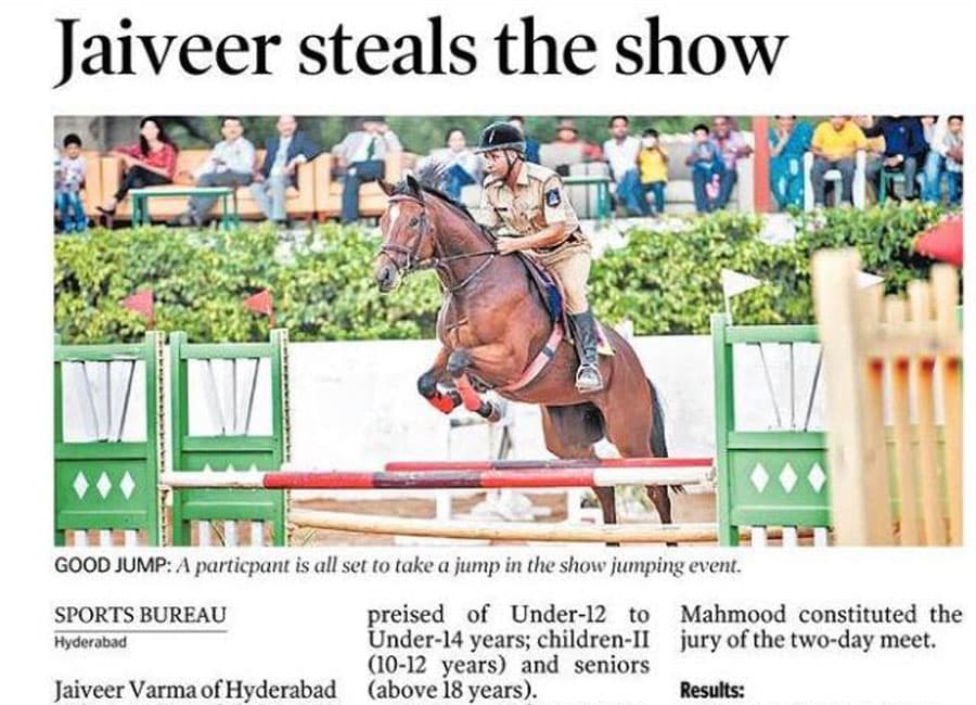 1st Regional Equestrian League & 10th Hyderabad Horse Show