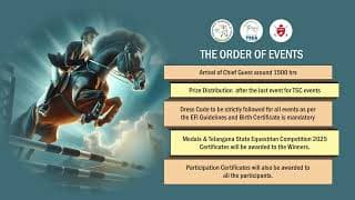 Telangana State Equestrian Competition 2025